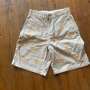 Pennington Bailes Boys Khaki UT Volunteers Embroidered Stadium Shorts Size 14